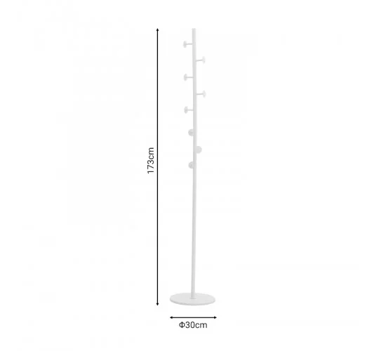 Καλόγερος Kroker λευκό μέταλλο 30x30x173εκ Υλικό: STEEL PIPE 029-000228 Καλόγερος Kroker λευκό μέταλλο 30x30x173εκ Υλικό: STEEL PIPE 029-000228
