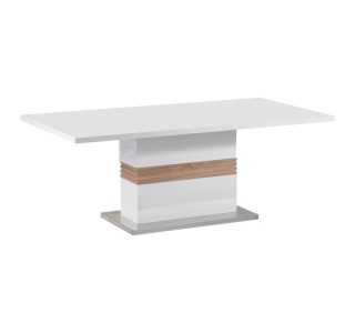 Τραπέζι Zoekrin Inart λευκό mdf 200x100x76εκ Υλικό: MDF - 3D PAPER 029-000263