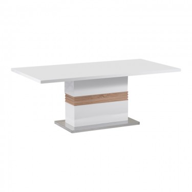 Τραπέζι Zoekrin Inart λευκό mdf 200x100x76εκ Υλικό: MDF - 3D PAPER 029-000263