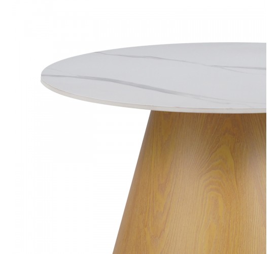 Τραπέζι σαλονιού Soleire Inart λευκό μαρμάρου sintered stone Φ70x40εκ Υλικό: SINTERED STONE 029-000265 Τραπέζι σαλονιού Soleire Inart λευκό μαρμάρου sintered stone Φ70x40εκ Υλικό: SINTERED STONE 029-000265
