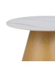 Τραπέζι σαλονιού Soleire Inart λευκό μαρμάρου sintered stone Φ70x40εκ Υλικό: SINTERED STONE 029-000265 Τραπέζι σαλονιού Soleire Inart λευκό μαρμάρου sintered stone Φ70x40εκ Υλικό: SINTERED STONE 029-000265