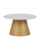 Τραπέζι σαλονιού Soleire Inart λευκό μαρμάρου sintered stone Φ70x40εκ Υλικό: SINTERED STONE 029-000265 Τραπέζι σαλονιού Soleire Inart λευκό μαρμάρου sintered stone Φ70x40εκ Υλικό: SINTERED STONE 029-000265