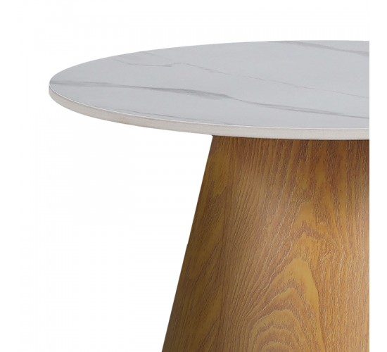 Βοηθητικό τραπέζι Soleire Inart λευκό μαρμάρου sintered stone Φ50x46εκ Υλικό: SINTERED STONE 029-000266 Βοηθητικό τραπέζι Soleire Inart λευκό μαρμάρου sintered stone Φ50x46εκ Υλικό: SINTERED STONE 029-000266