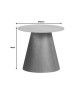Βοηθητικό τραπέζι Soleire Inart λευκό μαρμάρου sintered stone Φ50x46εκ Υλικό: SINTERED STONE 029-000266 Βοηθητικό τραπέζι Soleire Inart λευκό μαρμάρου sintered stone Φ50x46εκ Υλικό: SINTERED STONE 029-000266