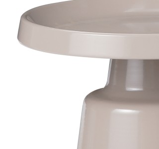 Βοηθητικό τραπέζι Ginoze Inart cappuccino μέταλλο Φ50x50εκ Υλικό: METAL 029-000273