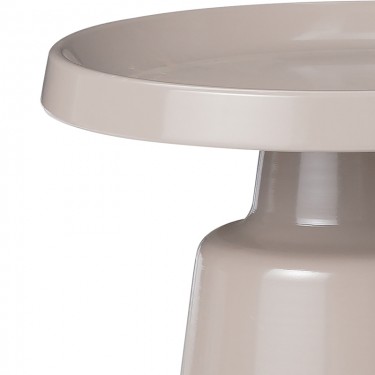 Βοηθητικό τραπέζι Ginoze Inart cappuccino μέταλλο Φ50x50εκ Υλικό: METAL 029-000273