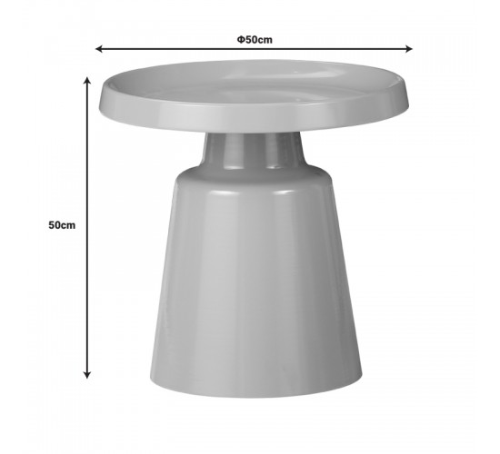 Βοηθητικό τραπέζι Ginoze Inart cappuccino μέταλλο Φ50x50εκ Υλικό: METAL 029-000273 Βοηθητικό τραπέζι Ginoze Inart cappuccino μέταλλο Φ50x50εκ Υλικό: METAL 029-000273