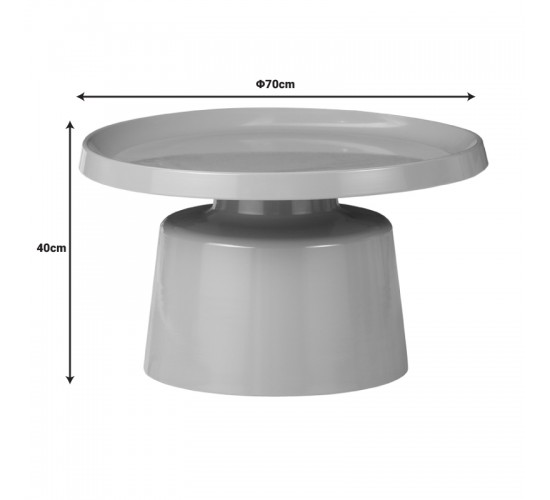 Τραπέζι σαλονιού Ginoze Inart cappuccino μέταλλο Φ70x40εκ Υλικό: METAL 029-000274 Τραπέζι σαλονιού Ginoze Inart cappuccino μέταλλο Φ70x40εκ Υλικό: METAL 029-000274