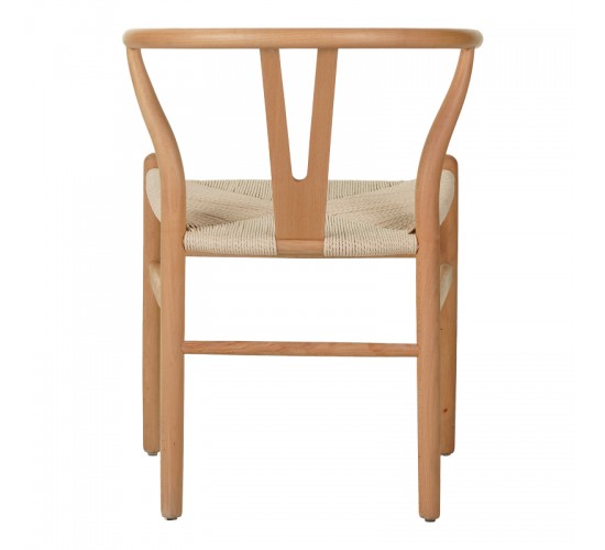 Καρέκλα Wishbone rubberwood-σχοινί σε φυσική απόχρωση 60x51x80εκ Υλικό: RUBERWOOD - ROPE PAPER 029-000285 Καρέκλα Wishbone rubberwood-σχοινί σε φυσική απόχρωση 60x51x80εκ Υλικό: RUBERWOOD - ROPE PAPER 029-000285