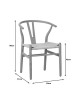 Καρέκλα Wishbone rubberwood-σχοινί σε φυσική απόχρωση 60x51x80εκ Υλικό: RUBERWOOD - ROPE PAPER 029-000285 Καρέκλα Wishbone rubberwood-σχοινί σε φυσική απόχρωση 60x51x80εκ Υλικό: RUBERWOOD - ROPE PAPER 029-000285