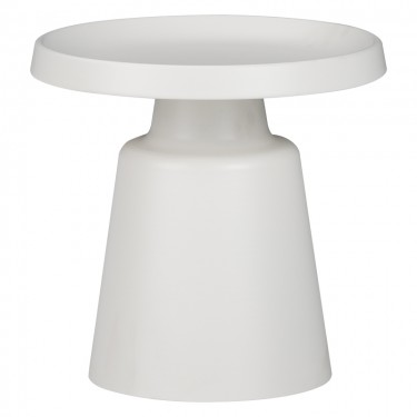 Τραπέζια σαλονιού Ginoze Inart σετ 2τεμ μέταλλο σε λευκή απόχρωση Υλικό: METAL 029-000316