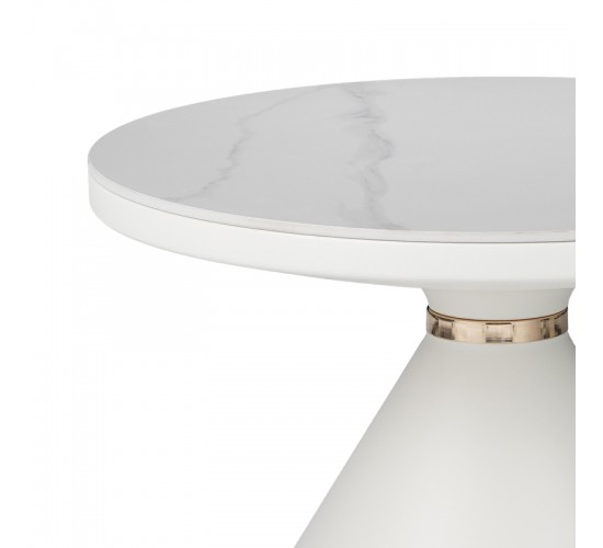 Βοηθητικά τραπέζια Coozlin Inart sintered stone σε απόχρωση λευκό μαρμάρου με λευκό-χρυσό μέταλλο Υλικό: METAL SINTERED STONE 029-000320 Βοηθητικά τραπέζια Coozlin Inart sintered stone σε απόχρωση λευκό μαρμάρου με λευκό-χρυσό μέταλλο Υλικό: METAL SINTERED STONE 029-000320