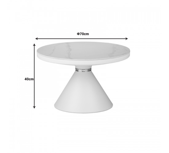 Βοηθητικά τραπέζια Coozlin Inart sintered stone σε απόχρωση λευκό μαρμάρου με λευκό-χρυσό μέταλλο Υλικό: METAL SINTERED STONE 029-000320 Βοηθητικά τραπέζια Coozlin Inart sintered stone σε απόχρωση λευκό μαρμάρου με λευκό-χρυσό μέταλλο Υλικό: METAL SINTERED STONE 029-000320