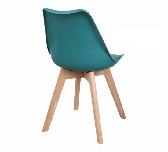 Καρέκλα Gaston PP-PU μπλε απόχρωση- φυσικό πόδι 58x47x85εκ Υλικό: PP - PU - BEECH WOOD 029-000339 Καρέκλα Gaston PP-PU μπλε απόχρωση- φυσικό πόδι 58x47x85εκ Υλικό: PP - PU - BEECH WOOD 029-000339