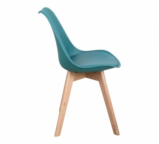 Καρέκλα Gaston PP-PU μπλε απόχρωση- φυσικό πόδι 58x47x85εκ Υλικό: PP - PU - BEECH WOOD 029-000339 Καρέκλα Gaston PP-PU μπλε απόχρωση- φυσικό πόδι 58x47x85εκ Υλικό: PP - PU - BEECH WOOD 029-000339