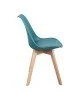Καρέκλα Gaston PP-PU μπλε απόχρωση- φυσικό πόδι 58x47x85εκ Υλικό: PP - PU - BEECH WOOD 029-000339 Καρέκλα Gaston PP-PU μπλε απόχρωση- φυσικό πόδι 58x47x85εκ Υλικό: PP - PU - BEECH WOOD 029-000339