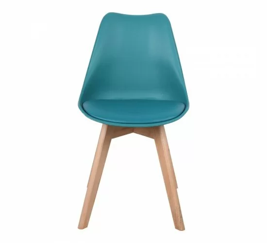 Καρέκλα Gaston PP-PU μπλε απόχρωση- φυσικό πόδι 58x47x85εκ Υλικό: PP - PU - BEECH WOOD 029-000339 Καρέκλα Gaston PP-PU μπλε απόχρωση- φυσικό πόδι 58x47x85εκ Υλικό: PP - PU - BEECH WOOD 029-000339