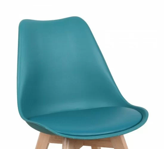 Καρέκλα Gaston PP-PU μπλε απόχρωση- φυσικό πόδι 58x47x85εκ Υλικό: PP - PU - BEECH WOOD 029-000339 Καρέκλα Gaston PP-PU μπλε απόχρωση- φυσικό πόδι 58x47x85εκ Υλικό: PP - PU - BEECH WOOD 029-000339