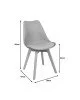 Καρέκλα Gaston PP-PU μπλε απόχρωση- φυσικό πόδι 58x47x85εκ Υλικό: PP - PU - BEECH WOOD 029-000339 Καρέκλα Gaston PP-PU μπλε απόχρωση- φυσικό πόδι 58x47x85εκ Υλικό: PP - PU - BEECH WOOD 029-000339