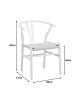 Καρέκλα Wishbone rubberwood-σχοινί σε λευκή απόχρωση 60x51x80εκ Υλικό: RUBERWOOD - ROPE PAPER 029-000343 Καρέκλα Wishbone rubberwood-σχοινί σε λευκή απόχρωση 60x51x80εκ Υλικό: RUBERWOOD - ROPE PAPER 029-000343