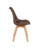 Καρέκλα Gaston PP-PU καφέ απόχρωση- φυσικό πόδι 43x51x75εκ Υλικό: PP - PU - BEECH WOOD legs 029-000345 Καρέκλα Gaston PP-PU καφέ απόχρωση- φυσικό πόδι 43x51x75εκ Υλικό: PP - PU - BEECH WOOD legs 029-000345