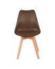 Καρέκλα Gaston PP-PU καφέ απόχρωση- φυσικό πόδι 43x51x75εκ Υλικό: PP - PU - BEECH WOOD legs 029-000345 Καρέκλα Gaston PP-PU καφέ απόχρωση- φυσικό πόδι 43x51x75εκ Υλικό: PP - PU - BEECH WOOD legs 029-000345