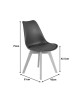 Καρέκλα Gaston PP-PU καφέ απόχρωση- φυσικό πόδι 43x51x75εκ Υλικό: PP - PU - BEECH WOOD legs 029-000345 Καρέκλα Gaston PP-PU καφέ απόχρωση- φυσικό πόδι 43x51x75εκ Υλικό: PP - PU - BEECH WOOD legs 029-000345