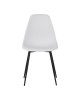 Καρέκλα Ballen pp λευκό με μαύρα μεταλλικά πόδια 41.5x53x84.5εκ Υλικό: PP & METAL LEGS 029-000346