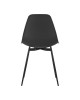 Καρέκλα Ballen pp μαύρο με μαύρα μεταλλικά πόδια 41.5x53x84.5εκ Υλικό: PP & METAL LEGS 029-000347