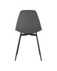 Καρέκλα Ballen pp μαύρο με ανθρακί μεταλλικά πόδια 41.5x53x84.5εκ Υλικό: PP & METAL LEGS 029-000348