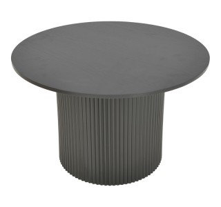Τραπέζι Karulo mdf σε μαύρη απόχρωση Φ120x76εκ Υλικό: MDF covered paper 029-000356