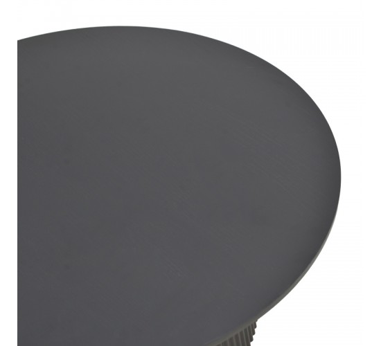 Τραπέζι Karulo mdf σε μαύρη απόχρωση Φ120x76εκ Υλικό: MDF covered paper 029-000356