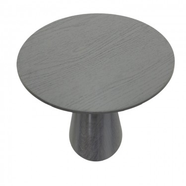 Tραπέζι Donda mdf μαύρο Φ100x76εκ Υλικό: MDF covered paper 029-000368