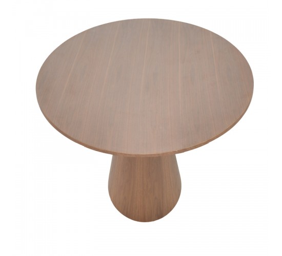 Tραπέζι Donda mdf καρυδί Φ100x76εκ Υλικό: MDF covered paper 029-000369