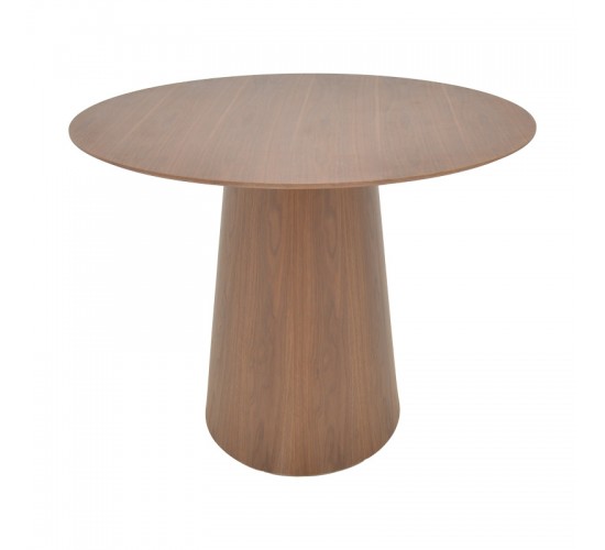 Tραπέζι Donda mdf καρυδί Φ100x76εκ Υλικό: MDF covered paper 029-000369