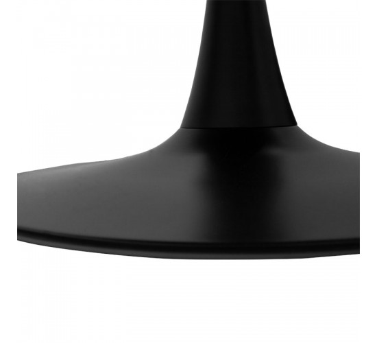 Tραπέζι Balou mdf σε μαύρη απόχρωση Φ100x76εκ Υλικό: MDF covered paper 029-000373