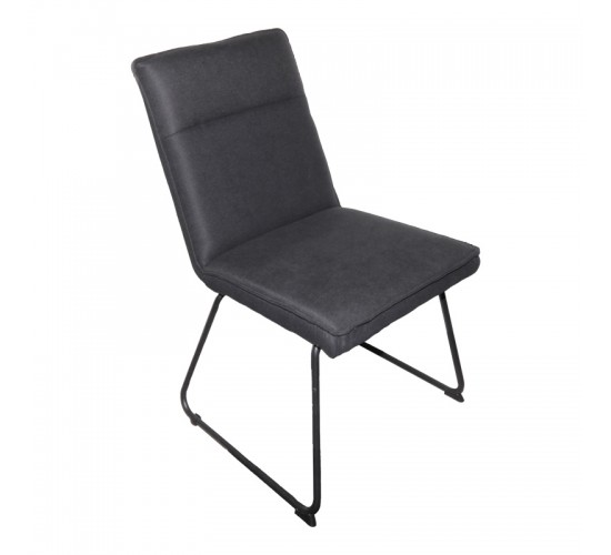 Καρέκλα Essential ύφασμα μαύρο-πόδι μάυρο μεταλλικό 54x59x89εκ Υλικό: FABRIC - METAL 029-000388