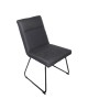 Καρέκλα Essential ύφασμα μαύρο-πόδι μάυρο μεταλλικό 54x59x89εκ Υλικό: FABRIC - METAL 029-000388
