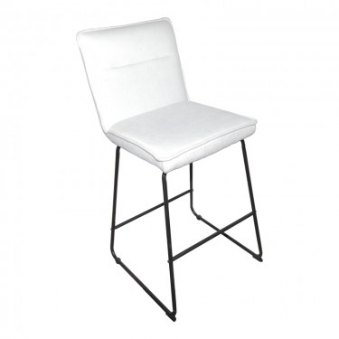 Σκαμπό μπαρ Essential ύφασμα μπεζ-πόδι μάυρο μεταλλικό 53x64.5x107εκ Υλικό: FABRIC - METAL 029-000393