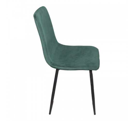 Καρέκλα Grato ύφασμα λαδί-πόδι μαύρο μεταλλικό 45.5x53.5x88.5εκ Υλικό: FABRIC - METAL 029-000409