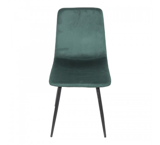 Καρέκλα Grato ύφασμα λαδί-πόδι μαύρο μεταλλικό 45.5x53.5x88.5εκ Υλικό: FABRIC - METAL 029-000409