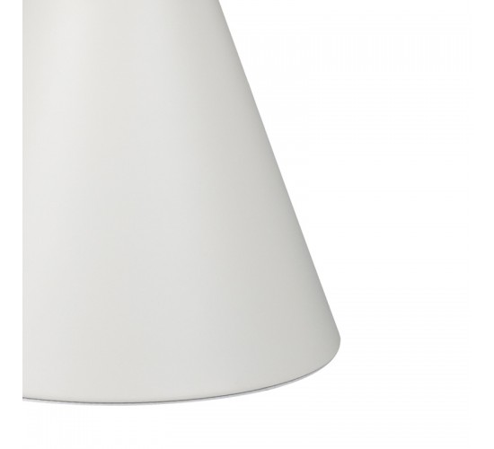 Βοηθητικό τραπέζι Coozlin Inart sintered stone σε απόχρωση λευκό μαρμάρου με λευκό μέταλλο Φ50x50εκ 029-000416