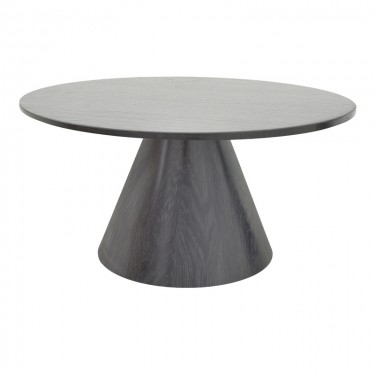 Tραπέζια σαλονιού Donda mdf μέταλλο σετ 2τεμ. μαύρο Υλικό: MDF covered paper - Metal 029-000422