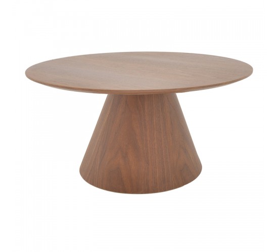 Tραπέζια σαλονιού Donda  mdf σετ 2τεμ. καρυδί Υλικό: MDF covered paper 029-000423