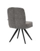 Καρέκλα περιστρεφόμενη Novo ύφασμα ανθρακί μπουκλε-πόδια μαύρο μεταλλικό 65.5x50x90εκ Υλικό: boucle FABRIC - METAL 029-000431