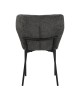 Καρέκλα Mavier ύφασμα γκρι-πόδια μαύρο μεταλλικό 48x61.5x82εκ Υλικό: boucle FABRIC - METAL 029-000433