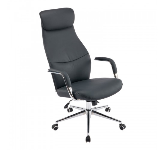 Καρέκλα γραφείου διευθυντή Ferka pu σε μαύρη απόχρωση 64x71x120-128εκ Υλικό: METAL - PU 033-000028