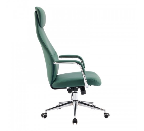 Καρέκλα γραφείου διευθυντή Ferka pu σε πράσινη απόχρωση 64x71x120-128εκ Υλικό: METAL - PU 033-000029