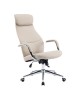Καρέκλα γραφείου διευθυντή Ferka pu σε μπεζ απόχρωση 64x71x120-128εκ Υλικό: METAL - PU 033-000030