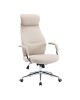 Καρέκλα γραφείου διευθυντή Ferka pu σε μπεζ απόχρωση 64x71x120-128εκ Υλικό: METAL - PU 033-000030